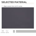 thumbnail image 4 of Outsunny Toile de Rechange pour Auvent Rétractable 11 Pieds x 10 Pieds, Auvent Pare-Soleil Extérieur, Couverture d'Auvent, Protection UV, Gris, 4 of 10