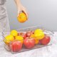 thumbnail image 5 of Juego de 1 contenedor organizador para refrigerador, organizadores apilables para congelador, cocina, encimeras, gabinetes, estante de almacenamiento de despensa de plástico transparente", 5 of 5