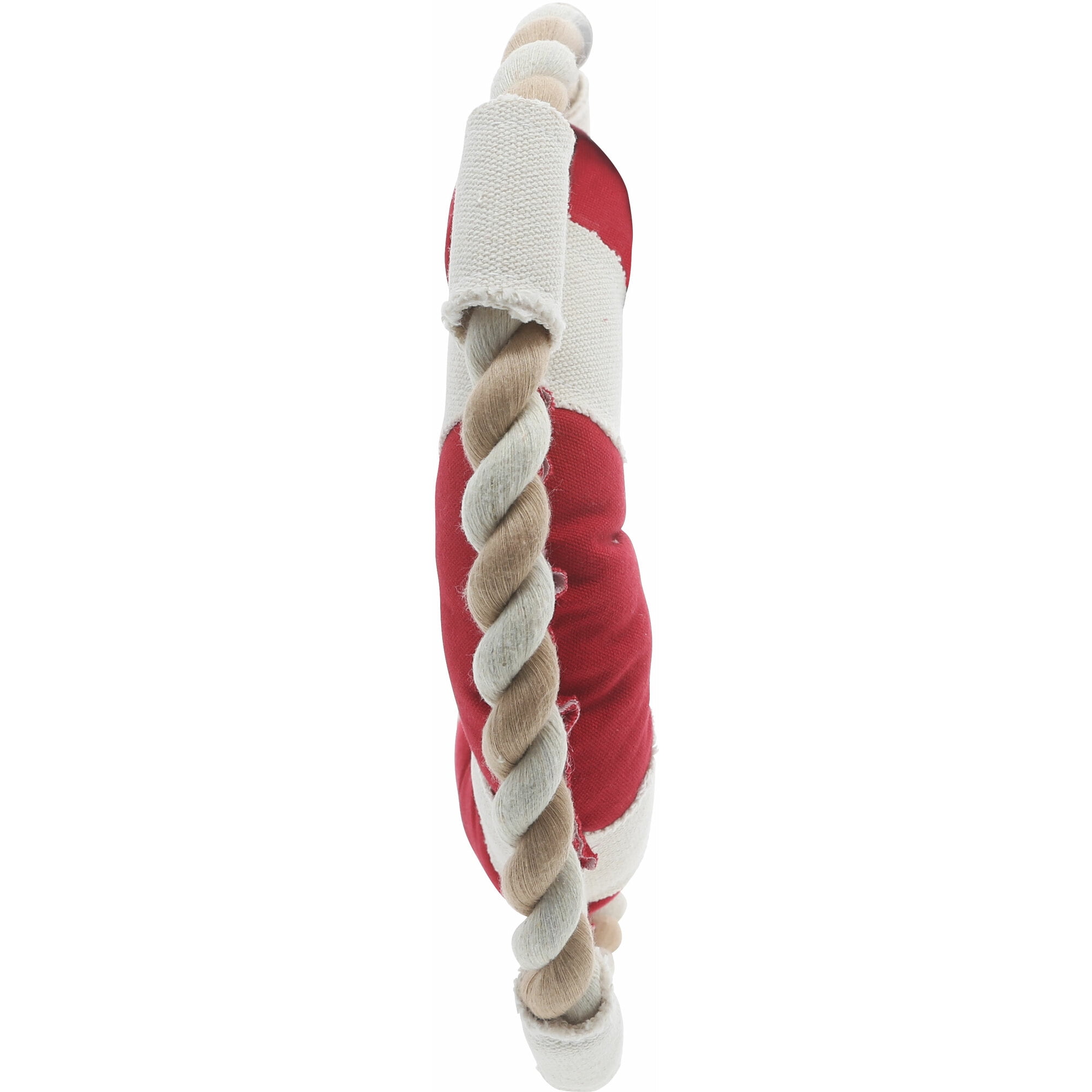 Pavilion Gift Company Pavilion-Best Rescue Ever-Life Saver 11 Inch Large Tug of War Rope Sturdy & Durable Canvas Dog Toys, Red
