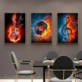 thumbnail image 3 of 5D DIY Full Drill Diamond Painting, Musical Instrument Guitar Diamond Embroidery Rhinestone Sticker Mosaic Home Decor, 40 x 50 cm, Unframed,FX6157,50x40cm, 3 of 7