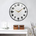 thumbnail image 2 of Yayeee Wall Clock for Living Room 11.9 inch Battery Operated Round with Holder, Black Cute Cat, 2 of 7
