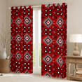 thumbnail image 2 of Manfei Hippie Geometric Aztec Black Out Curtains, Tribal Western Bohemian Curtains Pack of 2 (42x63 Each), Mandala Theme Bedroom Curtains, Window Curtains Home Decor, 2 of 6