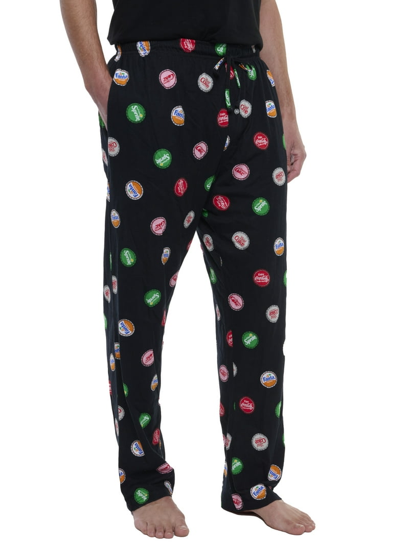 Mens Coca Cola Soda Bottle Cap Pajama Pants Loungewear