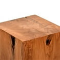 thumbnail image 4 of Home Square Outdoor Modern No Assembly Tweak Wood End Table, Brown (Set of 2), 4 of 4