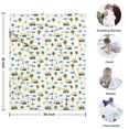 thumbnail image 4 of Cartoon Construction Vehicles Suns White Pattern Blanket,Comfortable Soft Flannel Throw Blanket,All Season,Warm Lightweight Blankets for Sofa Bed Couch Living Room Chair,30"x40", 4 of 4