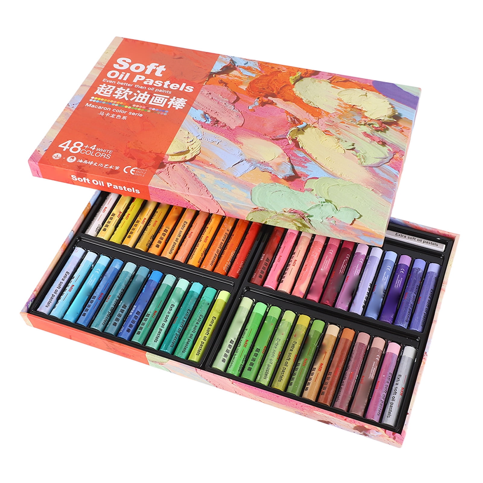 Pastels Art Supplies, Color Mixing Oil Pastels Extra Soft 48 Colors