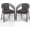 Gray, variant on ELPOSUN Outdoor Dining Chairs Set of 6, Wicker Patio Chairs with Metal Frame, Rattan Indoor-Outdoor Chairs for Bistro, Deck, Backyard, Porch, Restaurant Stack Chair 6 Pack (Black)