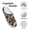 thumbnail image 5 of Disketp Pug Women's Men's Slippers Plush Slip-On House Slipper for Winter Indoor Soft Cushion Non-slip Fluffy Slides Slippers-37/38, 5 of 7