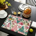 thumbnail image 4 of Pioneer Flower Floral Print Pattern Summer Placemats Table Placemats Set Of 4-Linen Kitchen Washable Placemats Table Mats 12x18 Inch Non-Slip Heat Resistant, 4 of 6