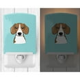 thumbnail image 2 of Caroline's Treasures BB1177CNL Checkerboard Blue Beagle Ceramic Night Light, 6x4x3", multicolor, 2 of 2