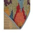 thumbnail image 3 of Unique Loom Outdoor Modern Collection Area Rug - Ikat (5' 1" Round Multi/Burgundy), 3 of 11