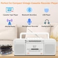 thumbnail image 2 of Casete de radio AM/FM Bluetooth WISCENT WTB-795 de Boombox, USB, 2 of 9