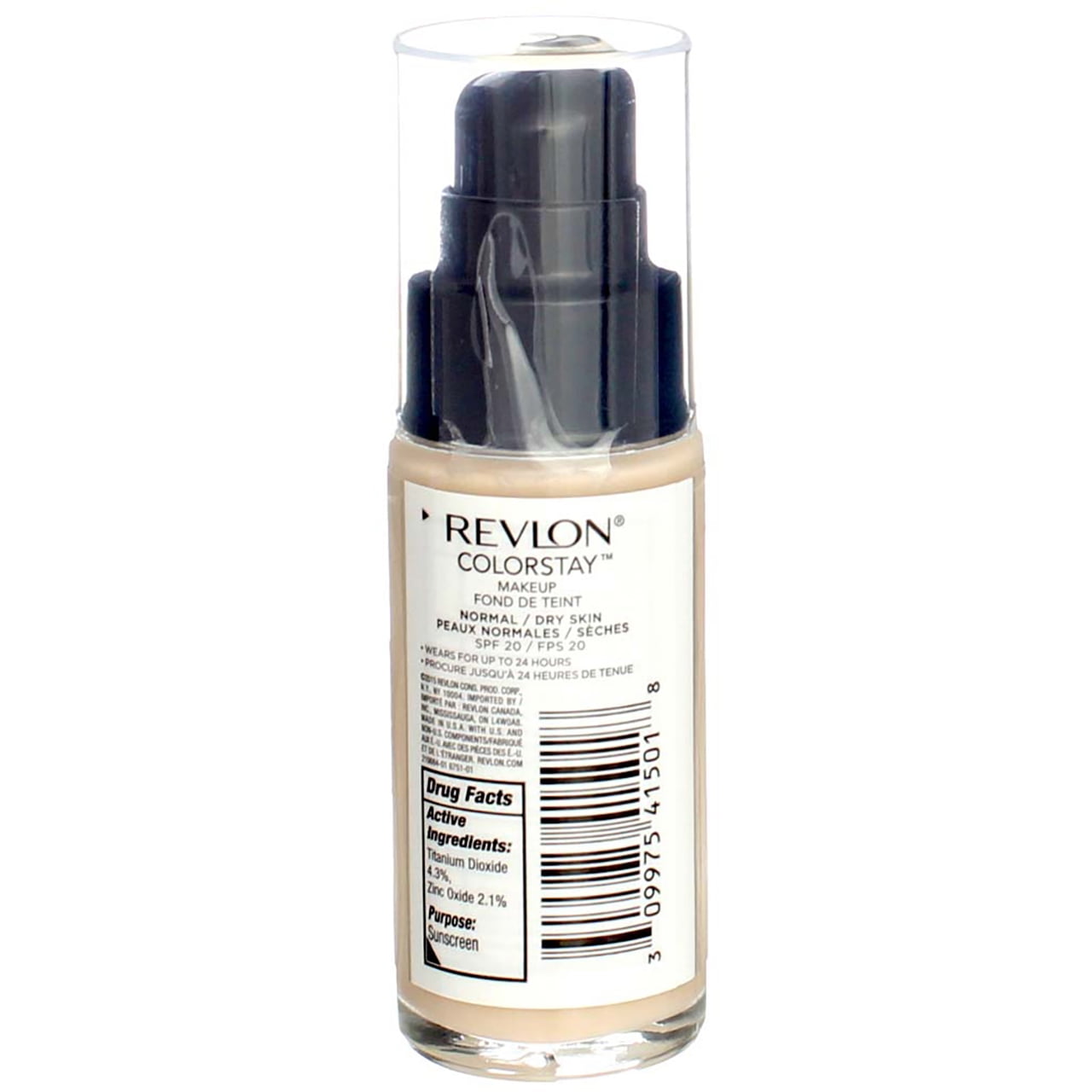 Revlon Colorstay 24 Hrs Makeup Normal/Dry SPF 20 110 Ivory (2 Pack) 1oz Each