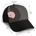 thumbnail image 2 of Naloa Vinyl Records Adult adjustable Print Baseball Hat, Patchwork curved brim baseball capfor Men and Women, One Size, 2 of 5