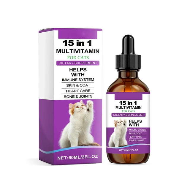 Vitaminas y suplementos para gatos CAIROYAR 15 en 1 en gotas líquidas