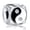 Black and White Yin-Yang Square, variant on Planetary Astronaut Aircraft Dangle for Women Charm Bracelet Necklace, 925 Sterling Silver