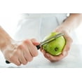 thumbnail image 2 of GoodCook 10.8" Stainless Steel Fruit and Vegetable Peeler and Corer, Black, 2 of 3