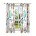 thumbnail image 7 of Yayeee Window Curtains Set of 2 for Living Room Light Filtering 63"x42", Colorful School, 7 of 7
