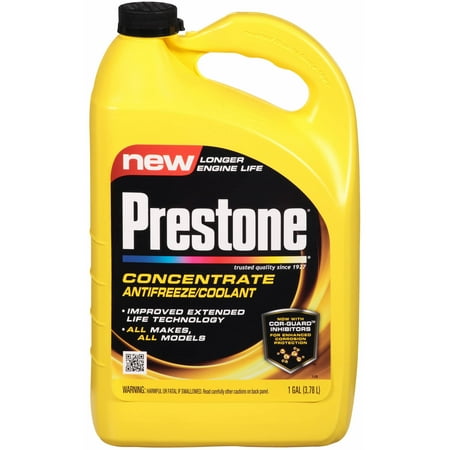 Prestone Extended Life Antifreeze & Coolant with Cor-Guard, 1 Gallon Jug (6 Pack)