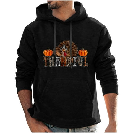 

Honeeladyy Clearance under 5$ Men s Fall And Winter Digital Printed Hooded Sweatshirt Fashion Loose Hedging
