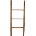 thumbnail image 3 of Ekena Millwork 19"W x 48"H x 3 1/2"D Vintage Farmhouse 3 Rung Ladder, Barnwood Decor Collection, Weathered Brown, 3 of 13