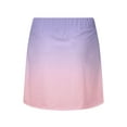 thumbnail image 5 of Women's Flowy Shorts Gradient Color Elastic Waist Sports Butterfly Shorts Slim Fit Tummy Control Workout Running Sports Skirts,Pink,2XL, 5 of 6