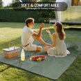 thumbnail image 4 of Sage Green Marble Outdoor Rug 3x5 Ft - Reversible Patio Rug Outdoor Camping Rugs, Modern Abstract Art Ink Painting Washable Indoor Outdoor Area Rugs, Non-Slip Outdoor Carpet Runner for Deck/Porch, 4 of 8