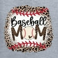 thumbnail image 2 of Baseball Mom Jaguar Print Sports Womens Graphic Long Sleeve T-Shirt, Heather Grey, X-Large, 2 of 5