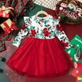 thumbnail image 3 of Weaiximiung Vêtements de Noël Automne et Hiver pour Filles Robe à Manches Longues Imprimée Col Rond Robe de Fête de Noël 6-7 Ans, 3 of 3