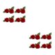thumbnail image 3 of Flores Artificiales Rosas Matsuzay 2piezas Rojo, 3 of 6
