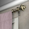thumbnail image 3 of Central Design Products Steel 0.62" Modern Single Curtain Rod, Gold, 3 of 3