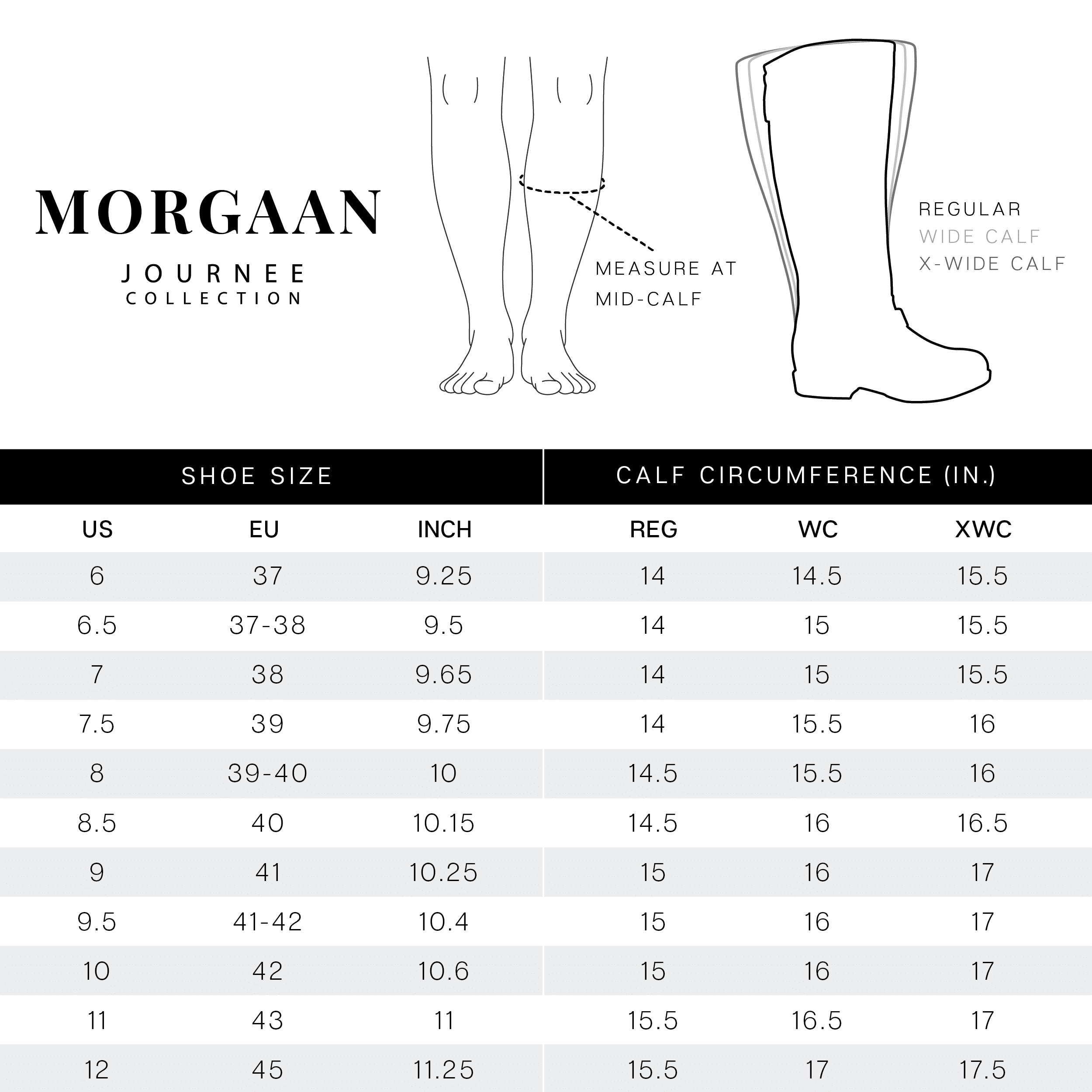 Journee Collection Womens Morgaan Tru Comfort Foam Wide Calf Stacked Heel Knee High Boots