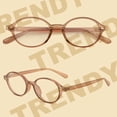 thumbnail image 4 of Gafas de luz azul FEISEDY Vintage Ovaladas para mujeres y hombres B0242, 4 of 8