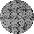 thumbnail image 1 of Ahgly Company Indoor Round Abstract Gray Modern Area Rugs, 8' Round, 1 of 4