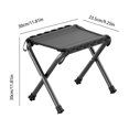 thumbnail image 2 of Folding Stool, Portable Camping Stool, Lightweight Outdoor Chair, For Camping Hiking Fishing Travel Sports Picnic, Compact Collapsible Stool With Carrying Bag, 2 of 6