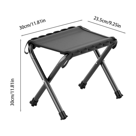 Portable Folding Camping Stool with Carrying Bag, Lightweight & Durable Outdoor Seat for Hiking, Fishing, Travel, Picnic & Sports