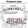 thumbnail image 6 of HELLHERO Easy Install Seat & Backrest Cover Set and Seat and Backrest Covers Reusable & Machine Washable and Unisex Dachshund and Paw Prints, 6 of 7