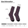 thumbnail image 2 of KLL Mexican Flowers Birds Print Cool Socks Men's Women's Crew Socks Funny Crazy Novelty Stockings, 2 of 6