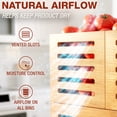 thumbnail image 6 of Homestead Wood Pantry Storage Bins, Stackable Open Front Potato & Onion Storage Baskets, Set of 3, Natural Wood, 6 of 9