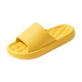 thumbnail image 2 of House Slippers for Women, Memory Foam Slippers, Unisex Open Toe Slides, Soft EVA Indoor Slippers, Comfort Summer Slippers for Relaxing Household Daily Wear Yellow, 2 of 4