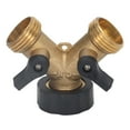 thumbnail image 4 of Hose Splitter, Plastic Handle 2 Way Ball Valve Brass Easy Control  For Watering, 4 of 8