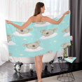thumbnail image 7 of Cute Koala Stars Clouds Premium Cotton Towel Set,Ultra Soft & Highly Absorbent Quick Dry Towels for Bathroom Pool Gym Spa Wash cloth, 7 of 7