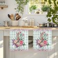 thumbnail image 4 of Easter Bunny Roses Kitchen Towels Set of 4, Pink Floral Spring Green Buffalo Plaid Absorbent Dish Towels for Kitchen, Microfiber Hand Towel, Quick Drying Tea Towel for Cleaning Decorative Dishcloths, 4 of 7