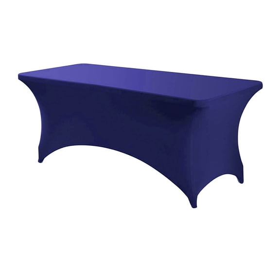 "Stretchable Polyester Table Cover For Rectangle Tables – Elastic Fitted Design For Outdoor Parties Weddings Banquets And Gatherings – Durable & "
