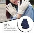 thumbnail image 3 of Minnieouse Guantes de punto Invierno Estilo simple Adultos Ropa Accesorio Manos Envoltura Calentadores Guante de pantalla táctil de punto al aire Type3 NO3, 3 of 6