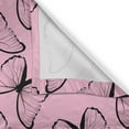 thumbnail image 4 of Ambesonne Butterfly Window Valance, Gracious Spring Animal, 54" X 18", Pale Pink Charcoal Grey, 4 of 5