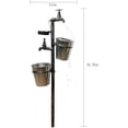 thumbnail image 4 of Estaca de jardín con grifo solar LED retro con diseño de doble jardinera y flujo de agua para decoración al aire libre, 4 of 6