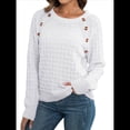 thumbnail image 2 of Suéteres de Punto Casuales para Mujer, Jerseys de Larga con Cuello Redondo L, 2 of 9