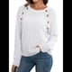 thumbnail image 2 of Suéteres de Punto Casuales para Mujer, Jerseys de Larga con Cuello Redondo XL, 2 of 9