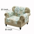 thumbnail image 3 of Saltoro Sherpi Polyester Arm Chair Protector with Coral Print, Jade Green and White, 3 of 3